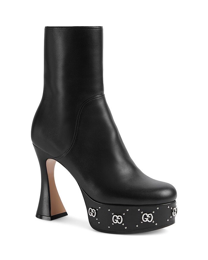 

Женские ботильоны на платформе с высоким каблуком Gucci