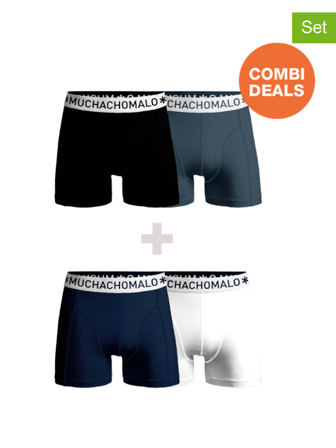 

Боксеры Muchachomalo 4er-Set: Boxershorts, цвет Schwarz/ Weiß/ Dunkelblau
