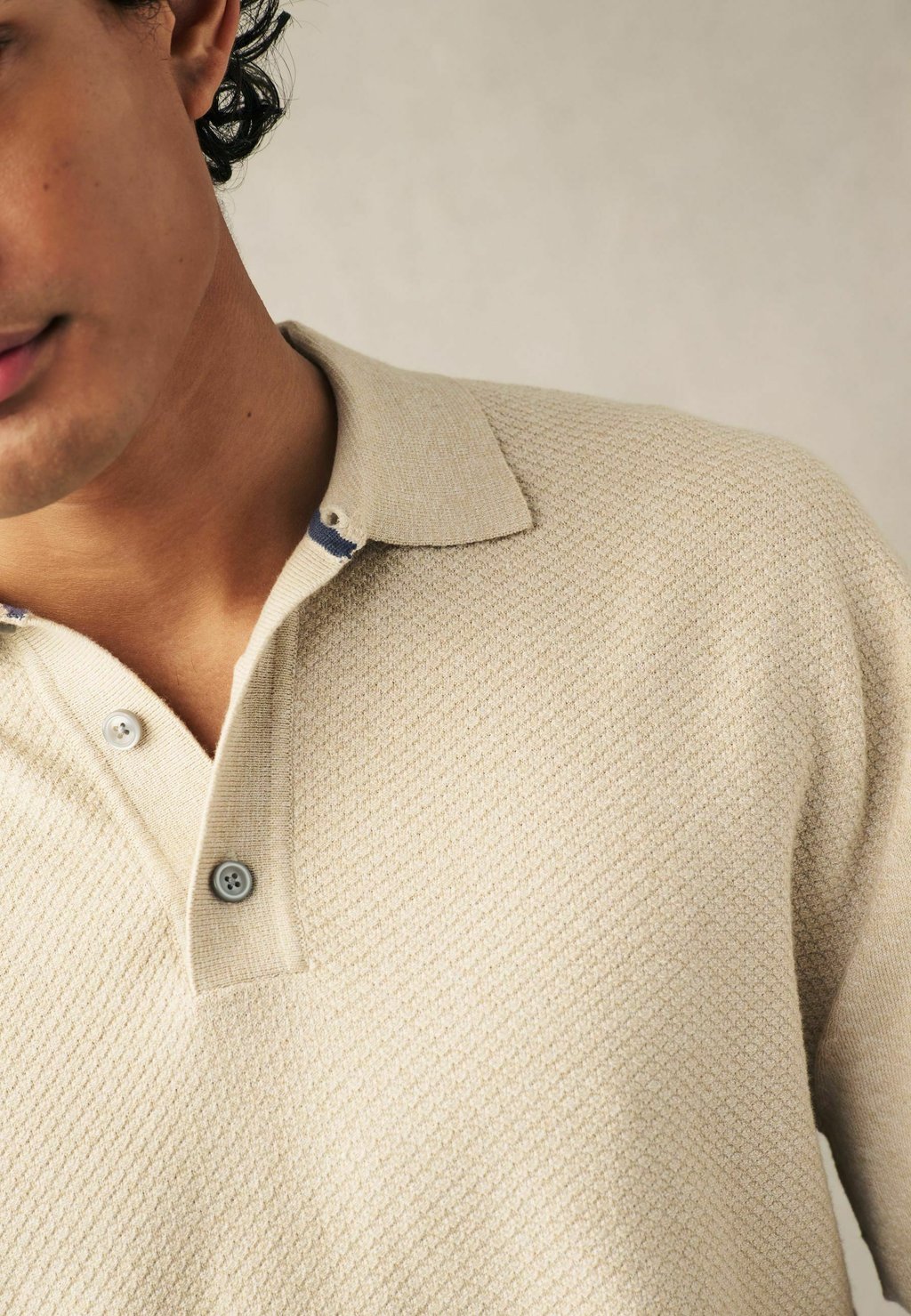 Рубашка-поло TEXTURED REGULAR FIT Next, цвет neutral рубашка поло short sleeve regular fit next цвет neutral