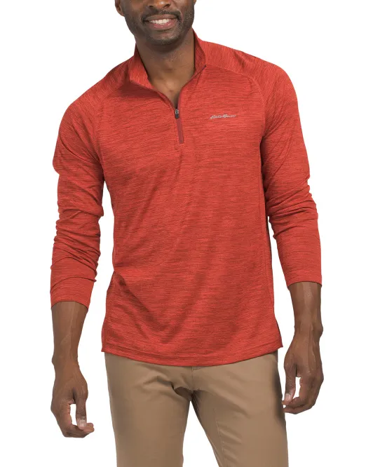 

Топ с молнией в четверть и длинными рукавами Mr Eddie Bauer, цвет Copper