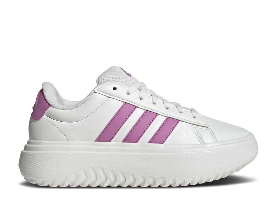 

Кроссовки adidas Wmns Grand Court Platform, цвет White Preloved Purple