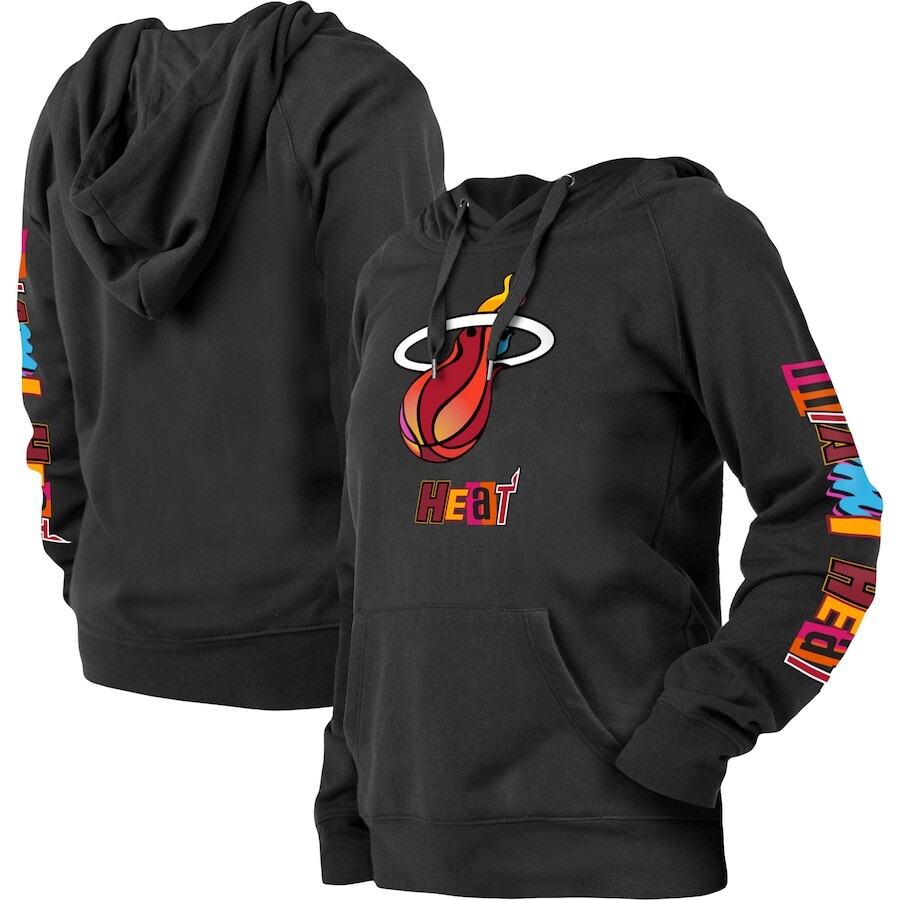 

Пуловер с капюшоном New Era Miami Heat, черный