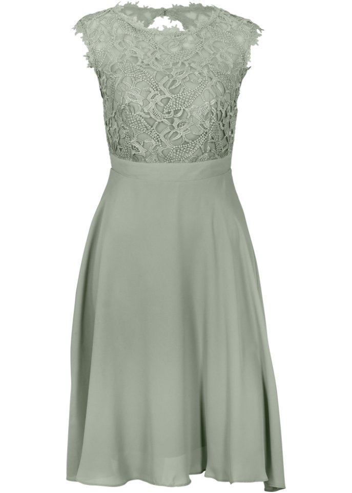 Платье с кружевом Bpc Selection, зеленый