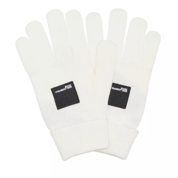 Перчатки knitted logo glove j109 Karl Lagerfeld Jeans, бежевый