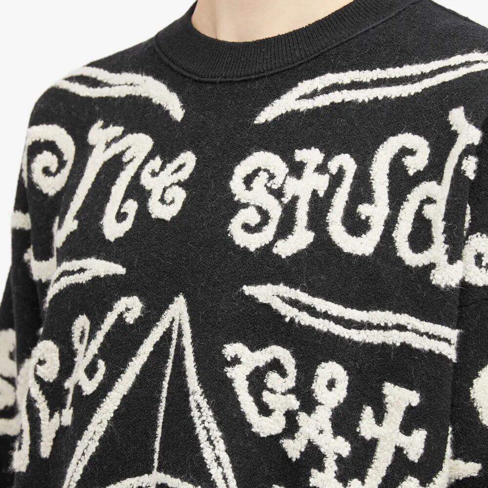 

Жаккардовый джемпер Acne Studios Kuis Antenna, черный