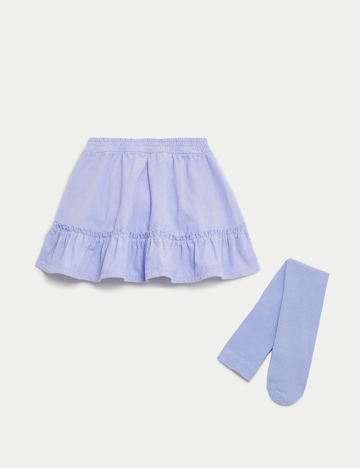 

Комплект из хлопковой юбки и колготок (2–8 лет) Marks & Spencer, сирень