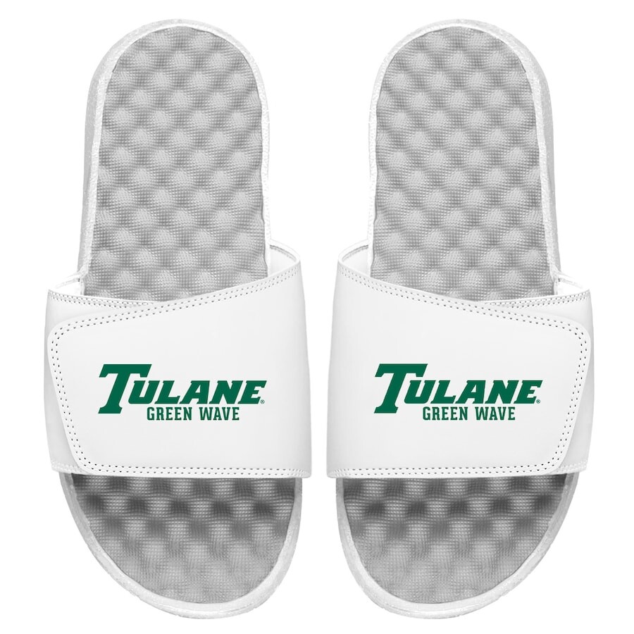 

Шлепанцы ISlide Tulane Green Wave, белый