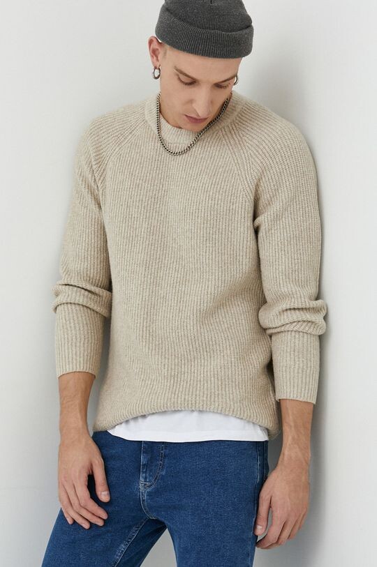 

Свитер Abercrombie & Fitch, бежевый