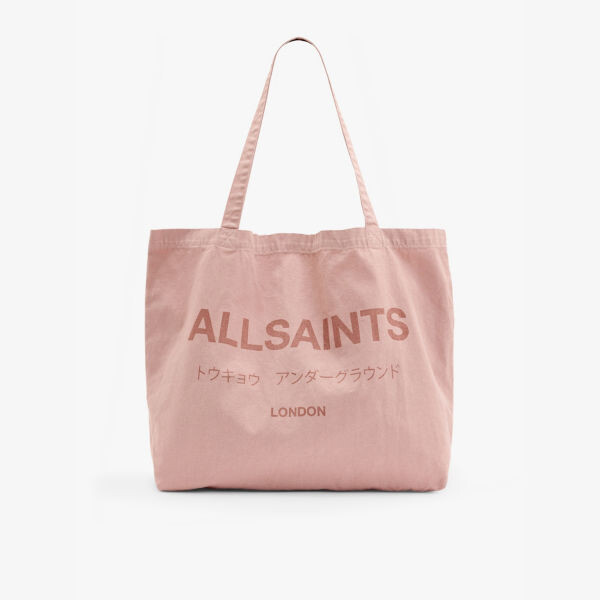 

Сумка-Тоут из хлопка с логотипом Underground Allsaints, розовый