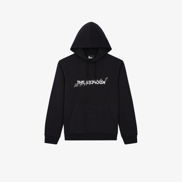 

Толстовка из хлопкового джерси с графическим принтом и стразами The Kooples, цвет bla01
