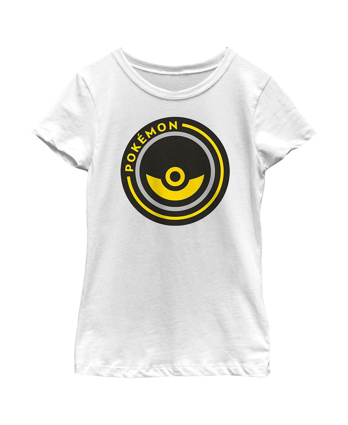 

Детская футболка с круглым значком Pokemon Pokeball для девочек Nintendo