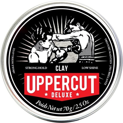 

Uppercut Deluxe Clay Профессиональный продукт на водной основе для естественного результата, сильной фиксации и слабого блеска, 70 г