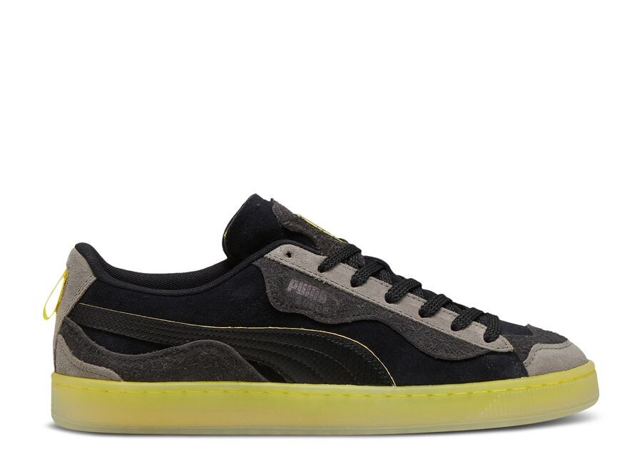 

Кроссовки Puma Scuderia Ferrari X Suede, цвет Trippy Black Speed Yellow