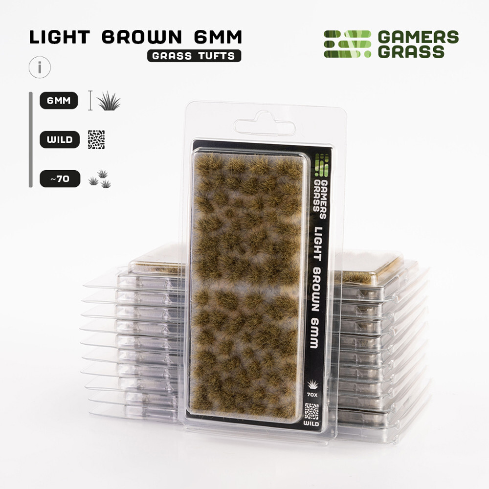 

Аксессуары Gamers Grass Gamers Grass Tufts: Light Brown - Wild 6mm