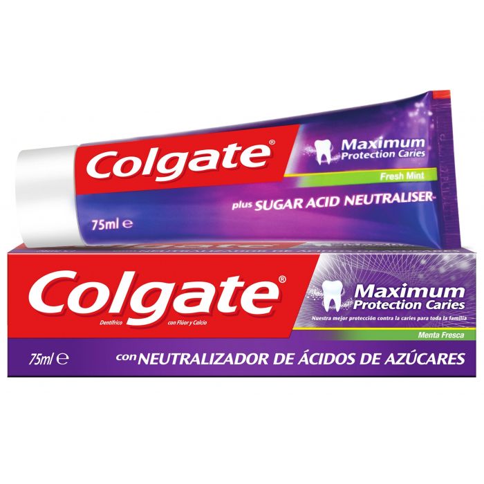Зубная паста Maximum Protect Menta Pasta de Dientes Colgate, 75 ml зубная паста pasta de dientes familiar clásica colgate 75 ml