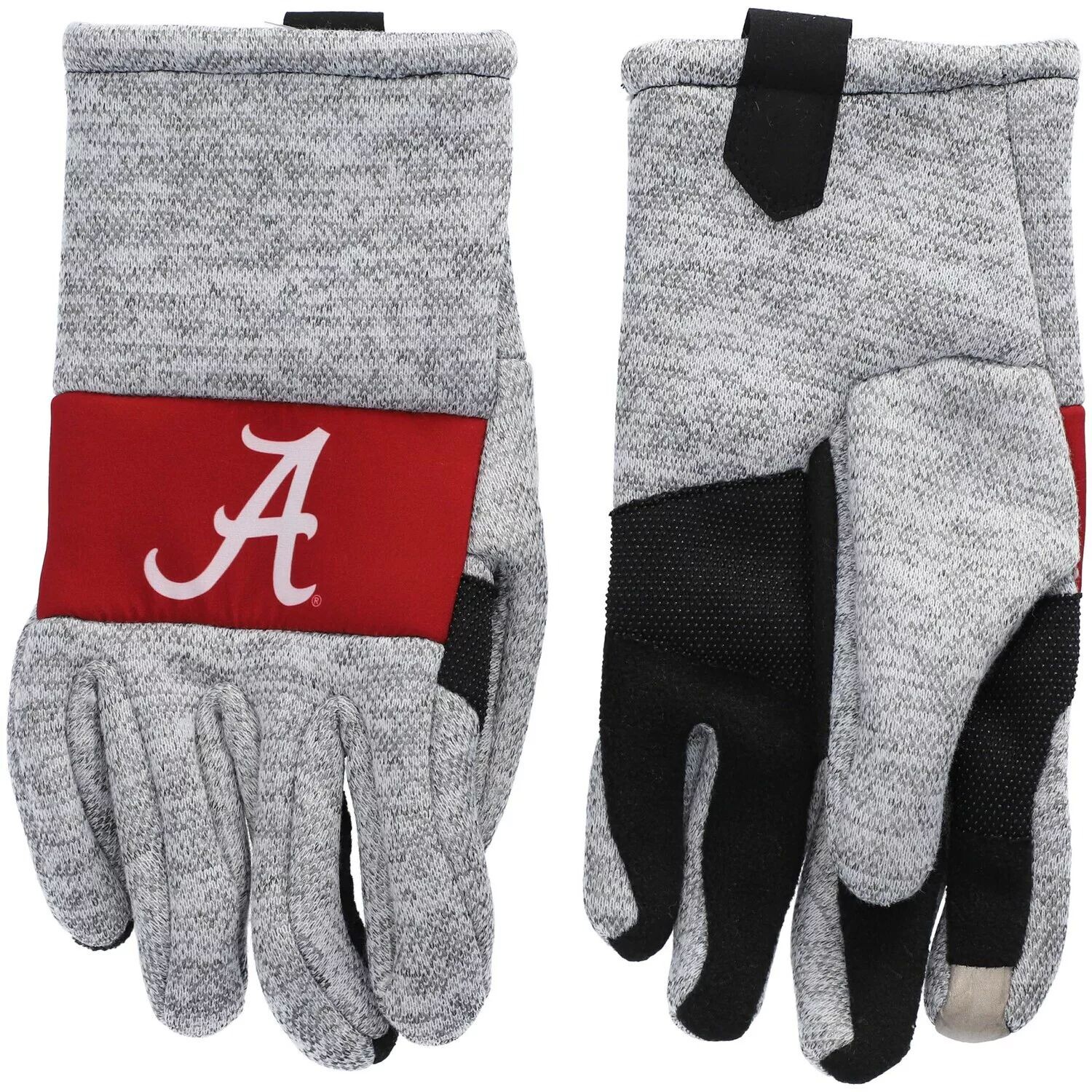 

Мужские вязаные перчатки FOCO Grey Alabama Crimson Tide Team
