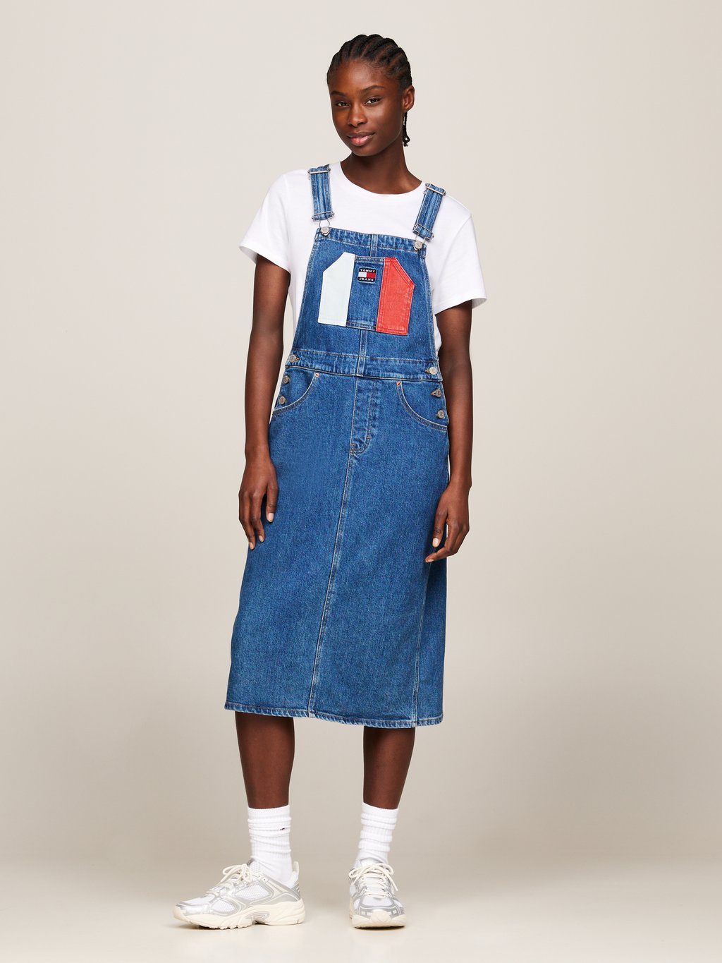 

Джинсовое платье DUNGAREE Tommy Hilfiger, синий деним