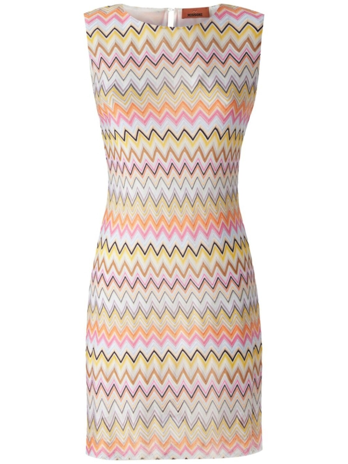 

Missoni платье мини без рукавов с узором зигзаг, белый
