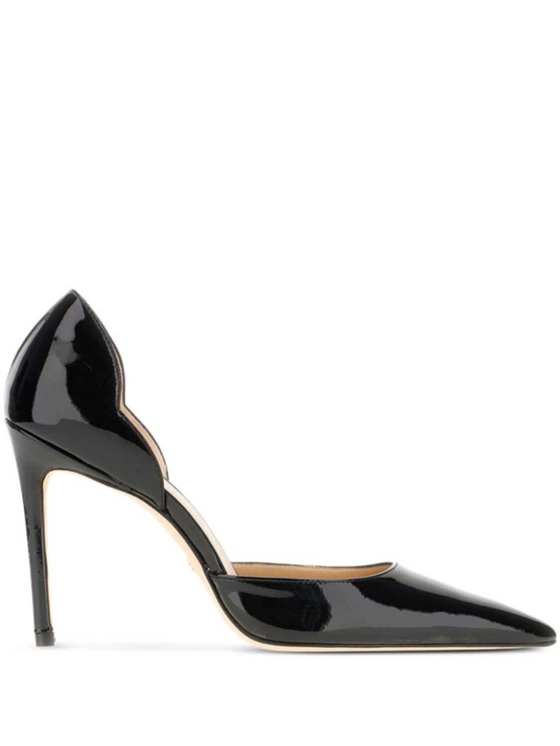 

100-мм туфли Dorsay Stuart Weitzman, черный