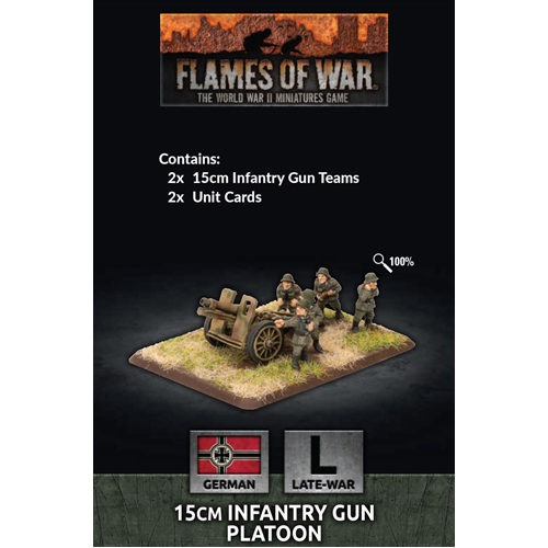 Фигурки Flames Of War: 15Cm Infantry Gun Platoon (X2) фигурки flames of war stug late assault gun platoon x5 plastic