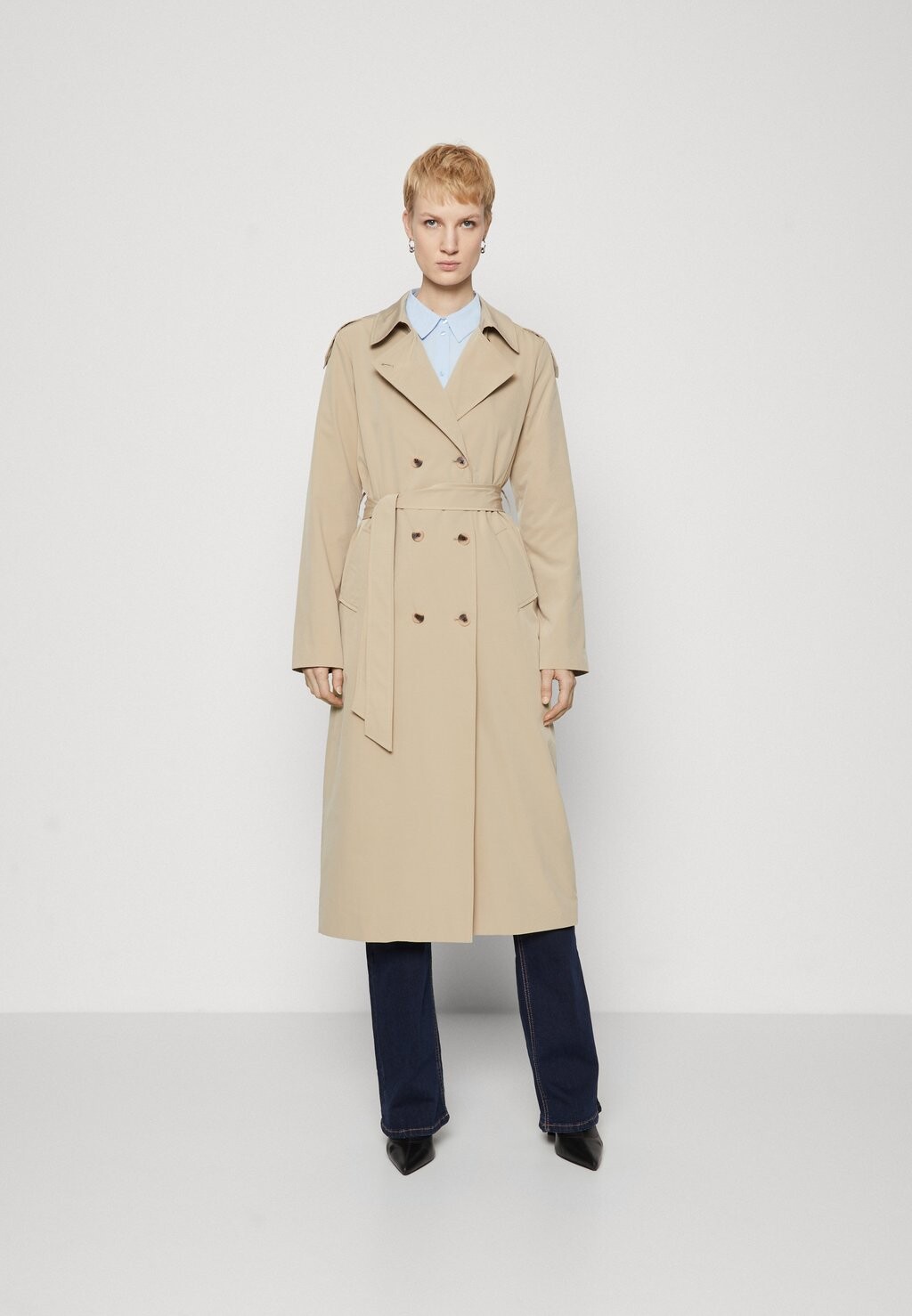 

Тренч ONLWENDY LONG ONLY Tall, цвет beige
