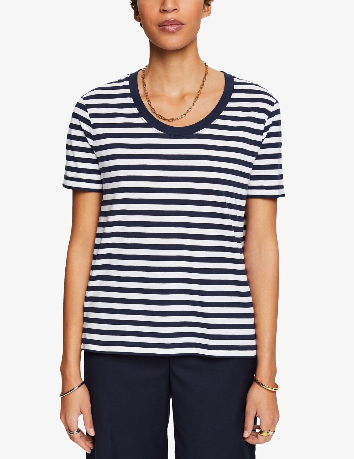 

Хлопковая футболка ESPRIT, синий