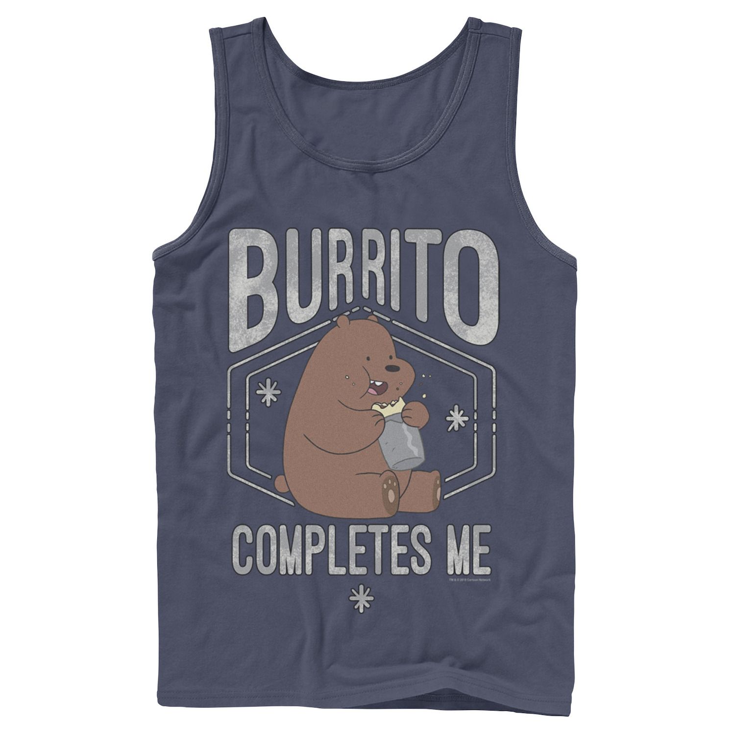 

Мужская майка Cartoon Network We Bare Bears Burrito Completes Me Licensed Character