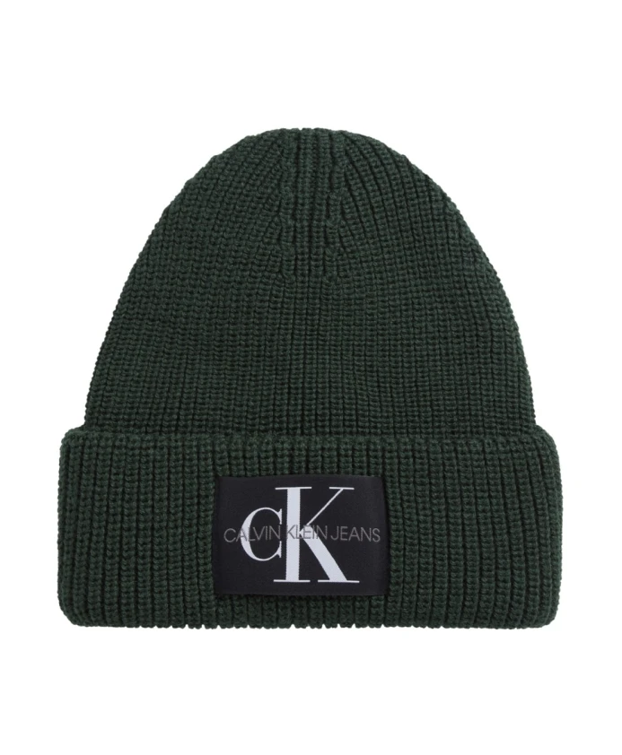 

Шапка с нашивкой монологом Calvin Klein Jeans, зеленый