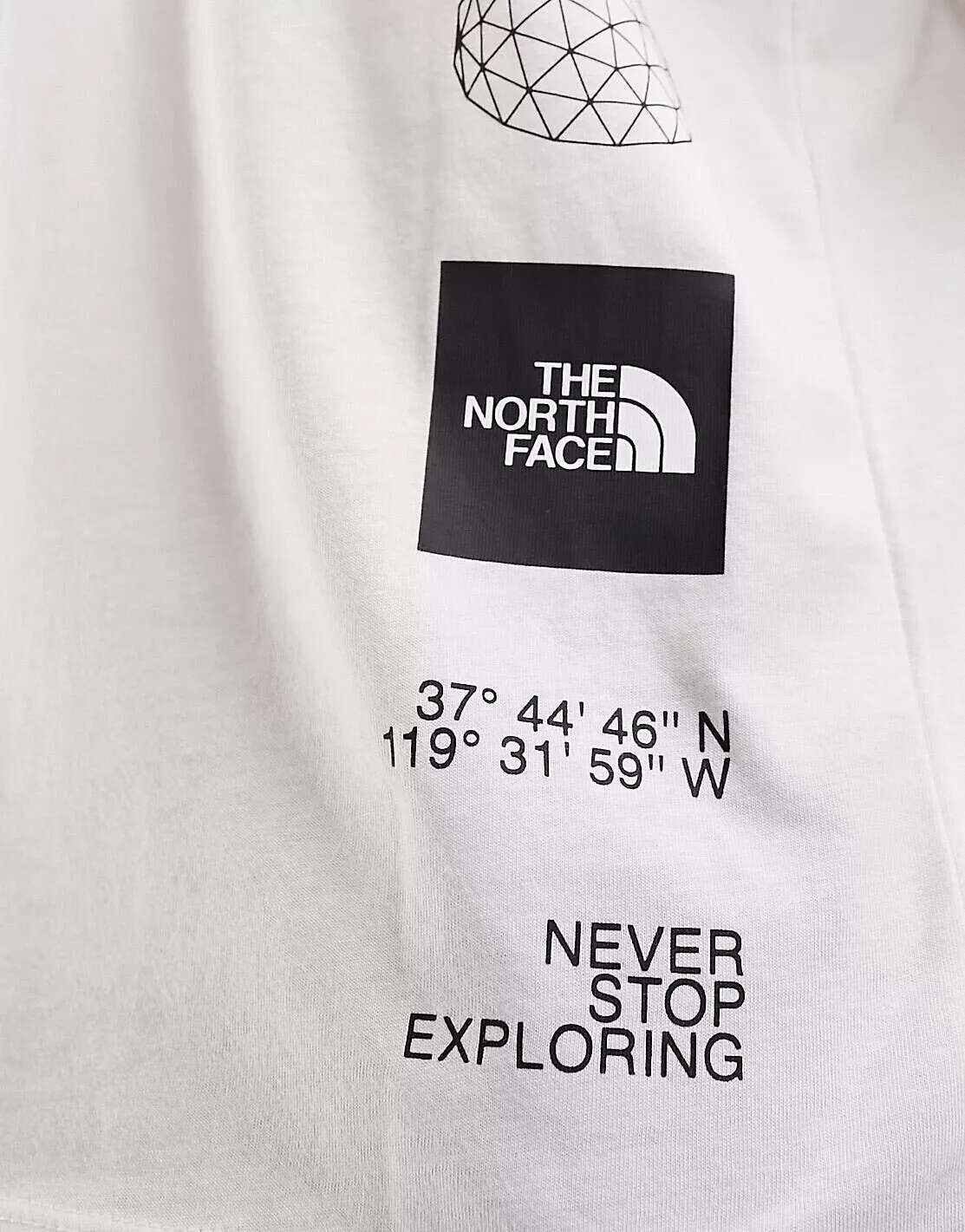 

Кремовая футболка с рисунком на спине The North Face Foundation, Бежевый