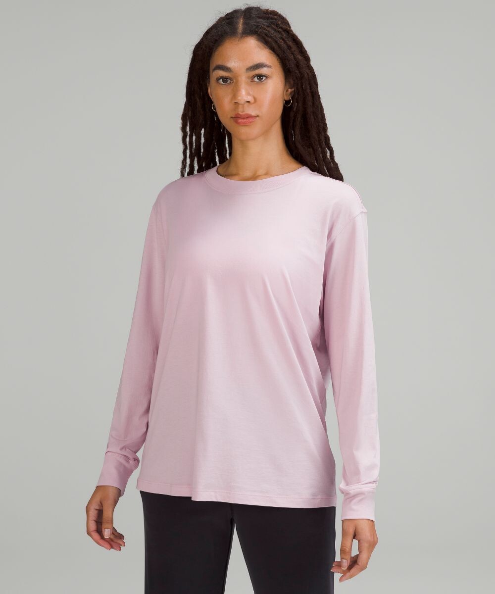 

Рубашка All Yours с длинными рукавами Lululemon, розовый