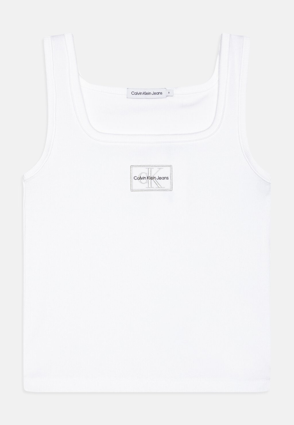 

Топ BADGE SQUARE NECK Calvin Klein Jeans, цвет bright white