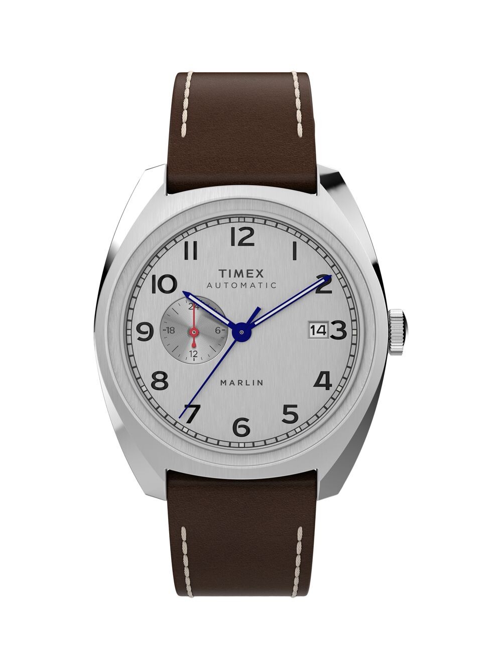 

Часы Marlin с кожаным ремешком Timex, коричневый