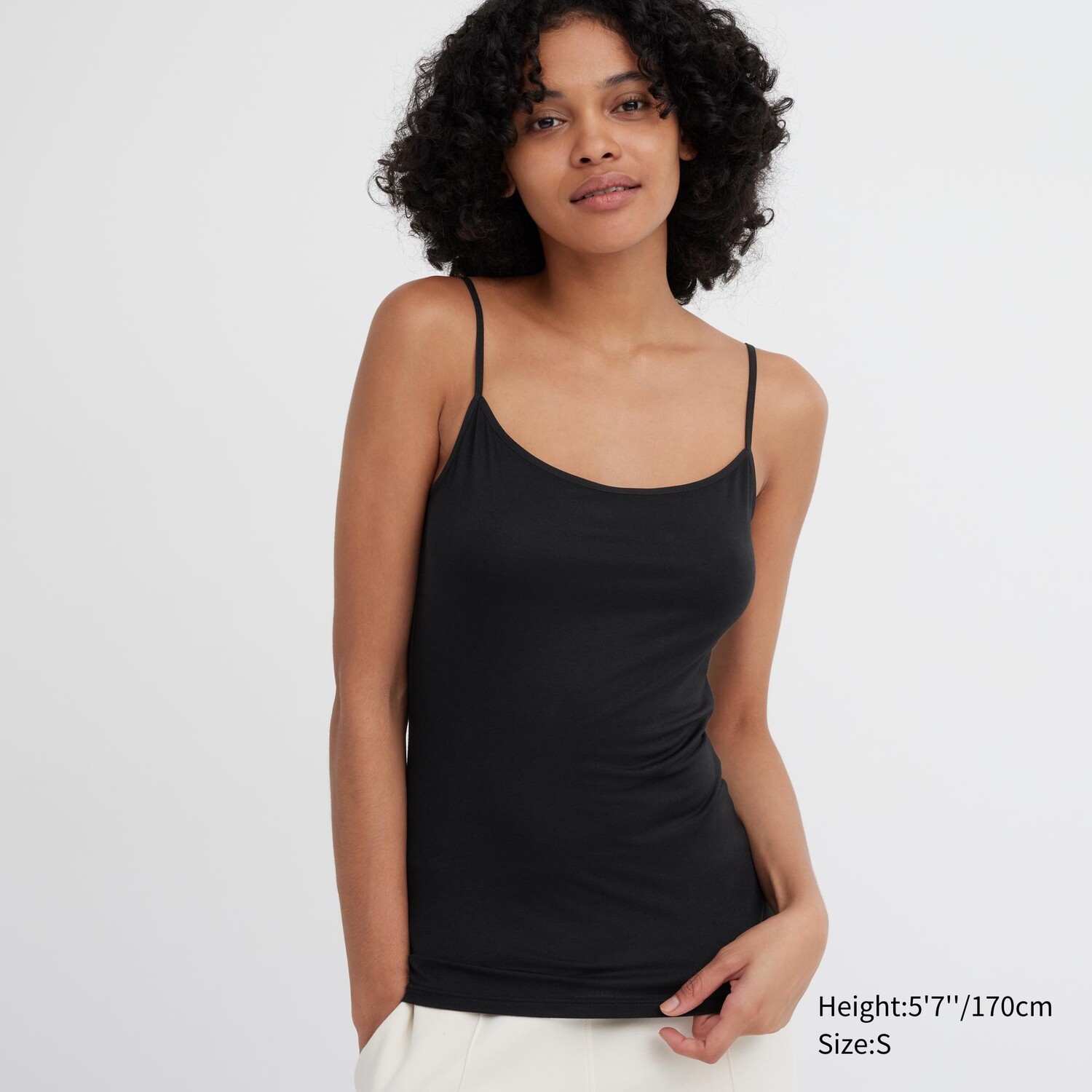 

Термальный топ HEATTECH на бретельках Uniqlo, черный
