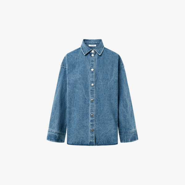 

Джинсовая рубашка оверсайз bayonne Nue Notes, цвет denim blue
