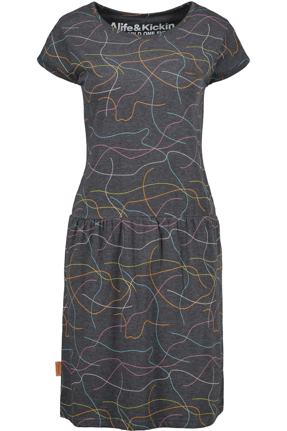 

Платье alife and kickin Blusen, Jersey, Mini, Shirt, Sommer, Strand ShannaAK, цвет moonless