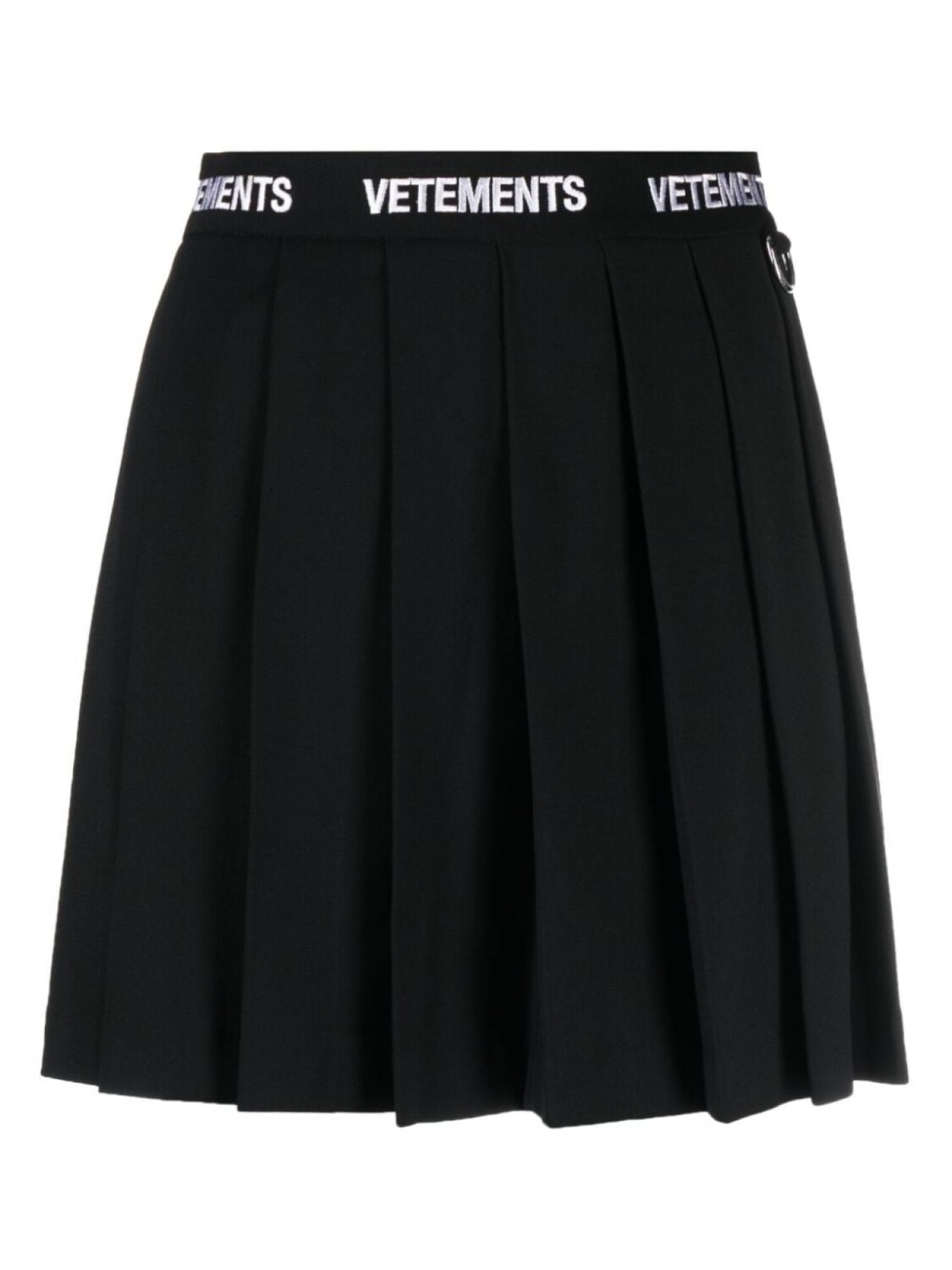 

VETEMENTS плиссированная юбка с логотипом, черный