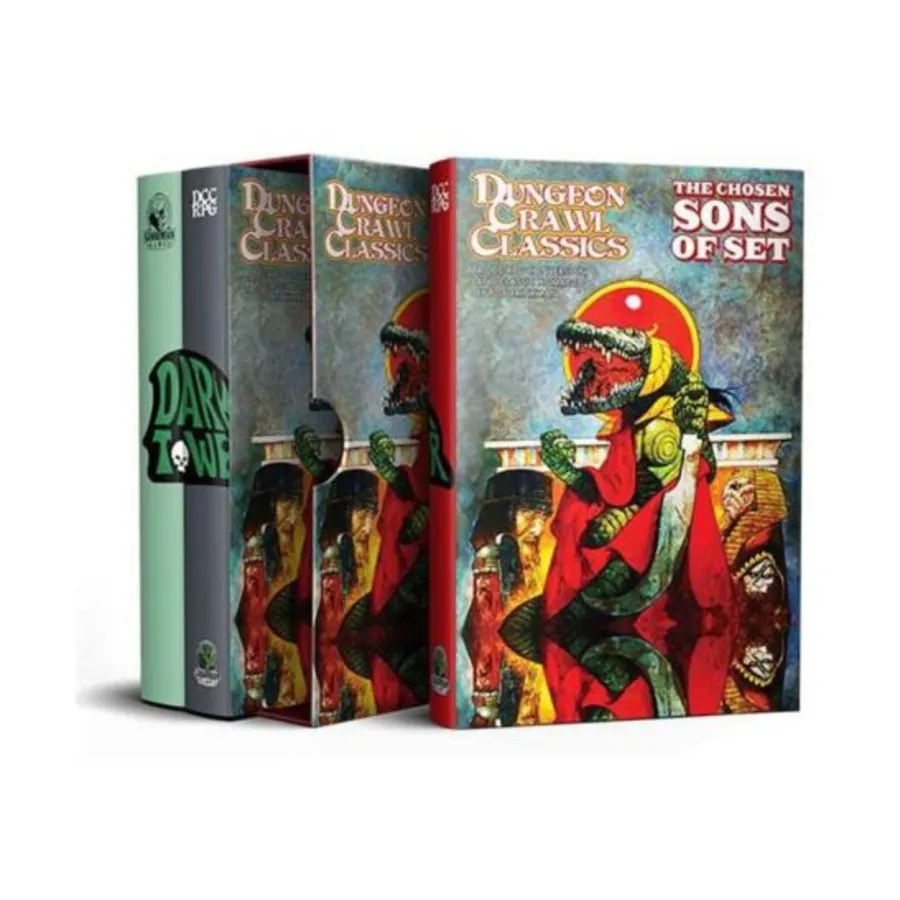 

Бокс-сет DCC - Dark Tower (3-Volume Slipcase Set) (Kickstarter Edition), Dungeon Crawl Classics Role Playing Games (Goodman Games)