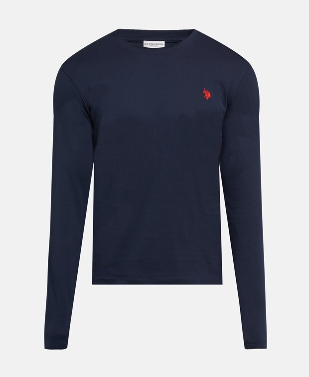 

Топ с длинными рукавами U.S. Polo Assn., темно-синий