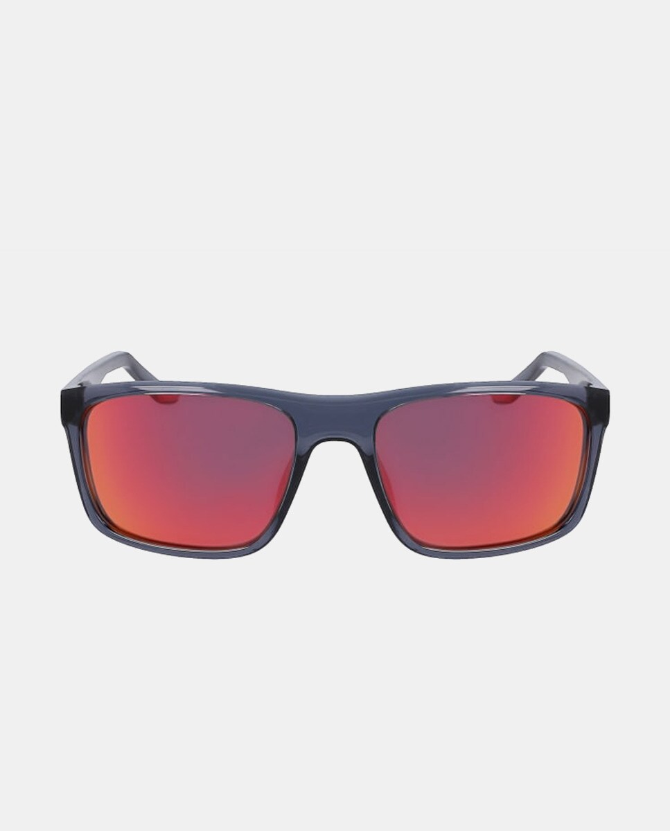 Прямоугольные темно-серые спортивные солнцезащитные очки унисекс с поляризованными линзами Nike, темно-серый брюки спортивные чёрно оранжевые overcome