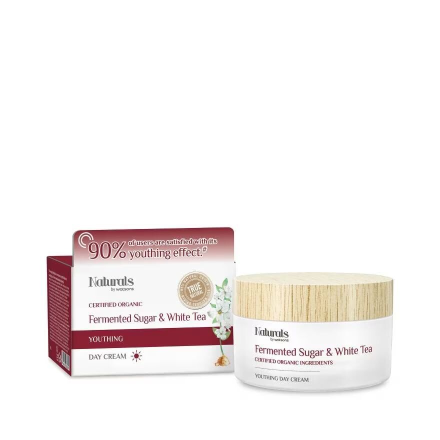 

Naturals by Watsons Дневной крем молодости с ферментированным сахаром и белым чаем 50г
