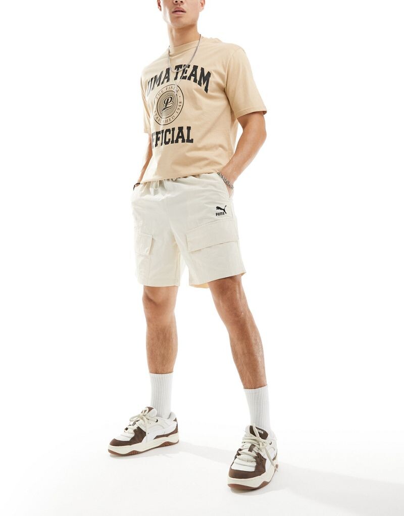 

Puma Classics – кремово-белые шорты-карго