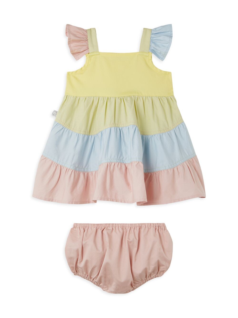

многоуровневое платье для девочки Stella McCartney Kids, разноцветный