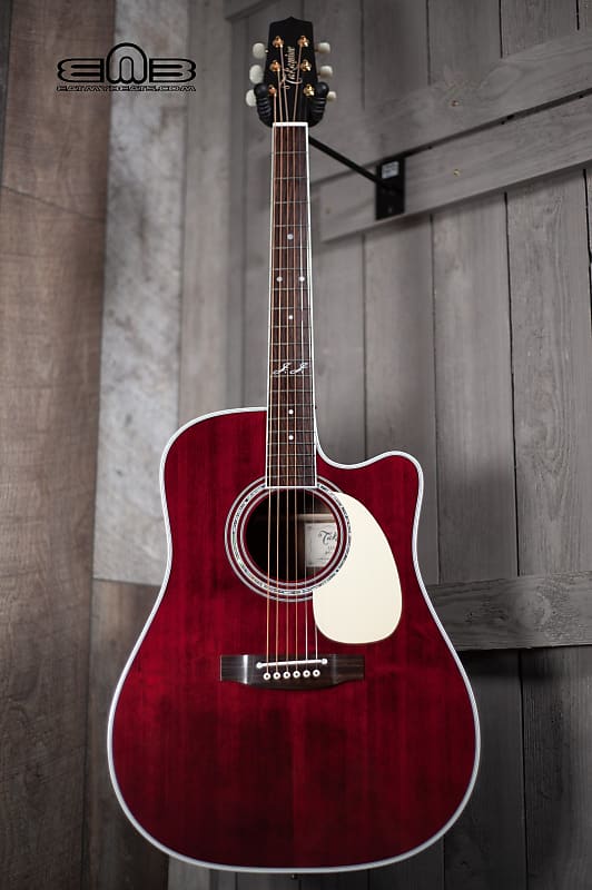 Акустическая гитара Takamine JJ325SRC JOHN JORGENSON Electric Acoustic Guitar in Gloss Red Satin