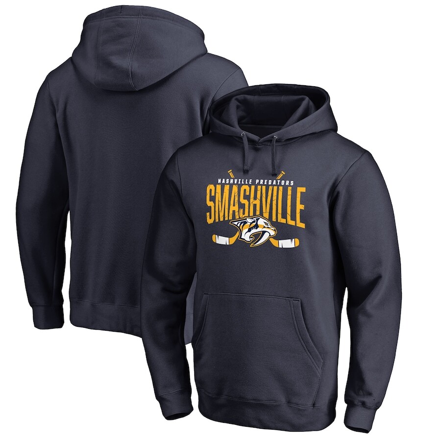 

Пуловер с капюшоном Fanatics Branded Nashville Predators, нави