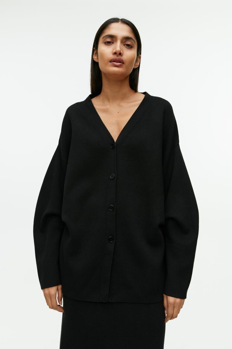 

Свободный кардиган H&M, черный
