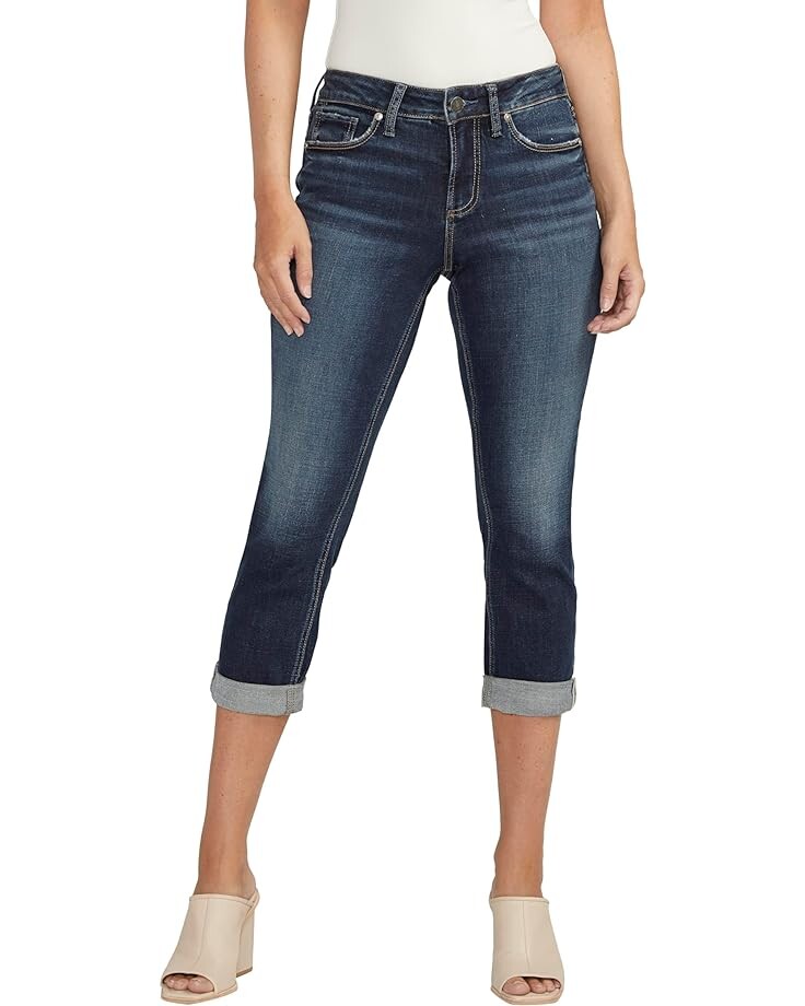

Джинсы Silver Jeans Co. Elyse Capri L43008CVS383, цвет Indigo