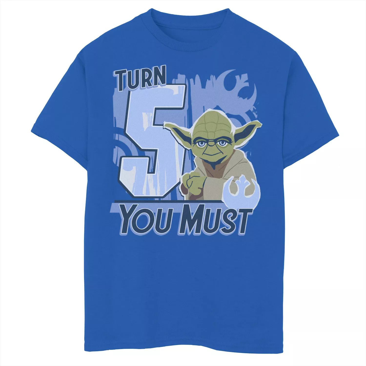 Футболка с логотипом «You Must Rebel» для мальчиков 8–20 лет, «Звездные войны: Йода, 5-й поворот» и графическим рисунком Licensed Character