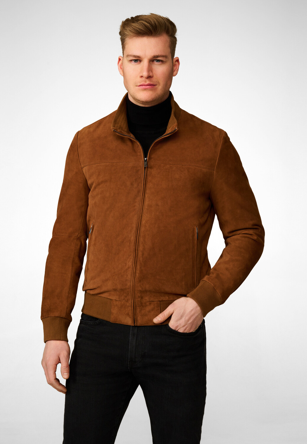 

Кожаная куртка Ricano Herren Henry, цвет schönem Velour Cognac