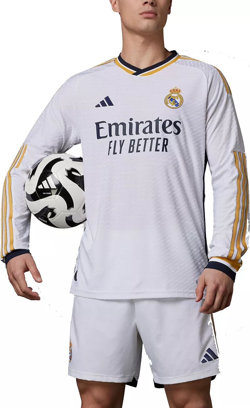 

Белая футболка с длинным рукавом Adidas Real Madrid 2023