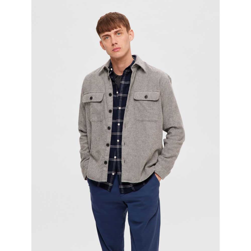 

Рубашка Selected Mason-Twill, серый